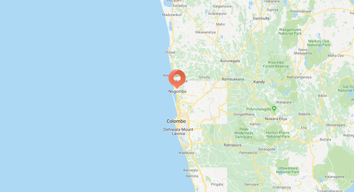 Tourist map of Negombo