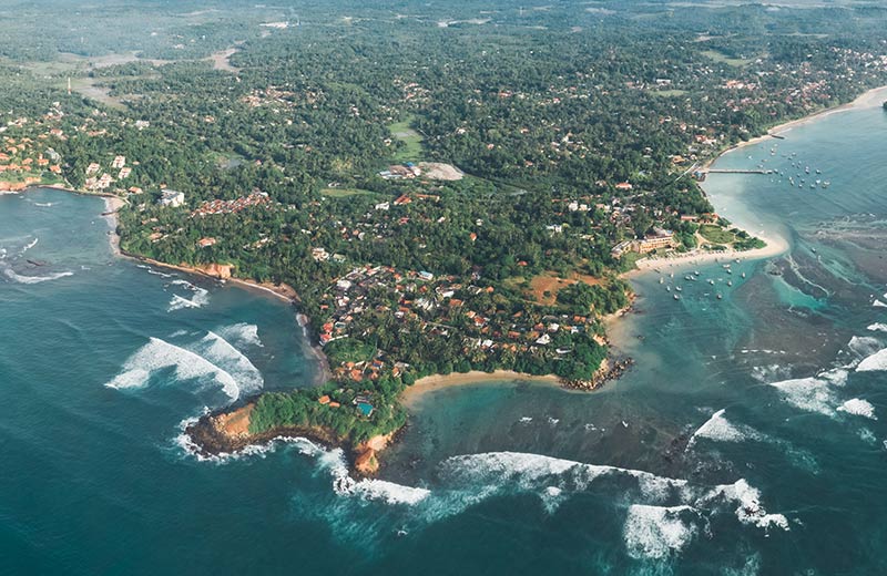 Weligama and Midigama Beach